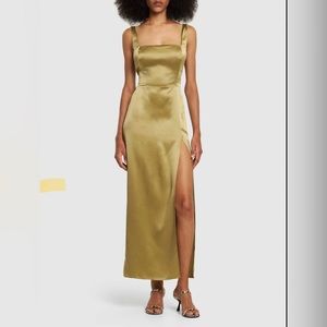 Reformation Solay Silk Dress